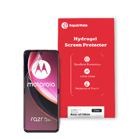 Motorola Razr 40 Ultra Compatible Full Cover Hydrogel Screen Protector