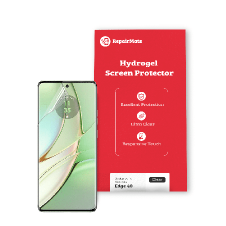 Motorola Edge 40 Compatible Hydrogel Screen Protector - Full Cover