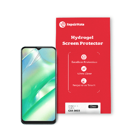 Realme C33 2023 Compatible Hydrogel Screen Protector Full Cover[2 Pack]