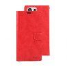Samsung Galaxy S23 Ultra Compatible Case Cover with Mercury Blue Moon Diary Wallet - Red