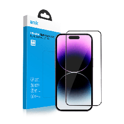 ANIK Premium Full Cover Tempered Glass Screen Protector for iPhone 15 Pro [2 Pack]