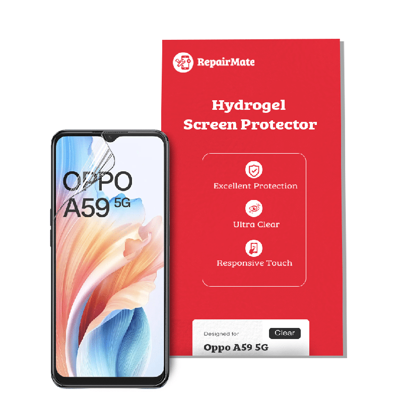 Oppo A59 5G Compatible Hydrogel Screen Protector Full Cover [2 Pack]