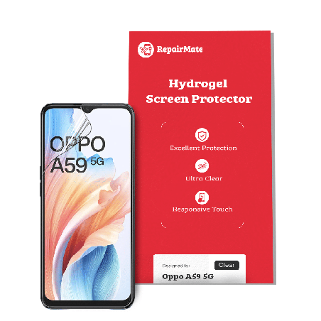 Oppo A59 5G Compatible Hydrogel Screen Protector Full Cover [2 Pack]