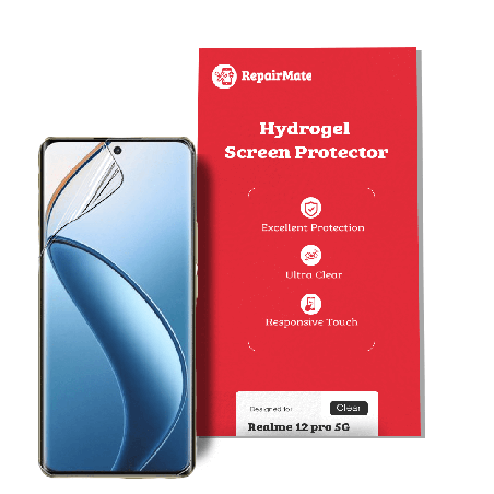 Realme 12 Pro 5G Compatible Hydrogel Screen Protector Full Cover [2 Pack]
