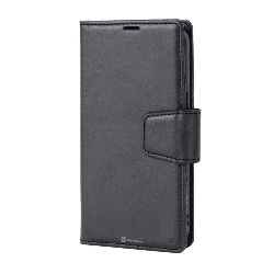 iPhone 15 Plus Compatible Case Cover With 2 in 1 Detachable Magnetic And Flip Leather Wallet - Black