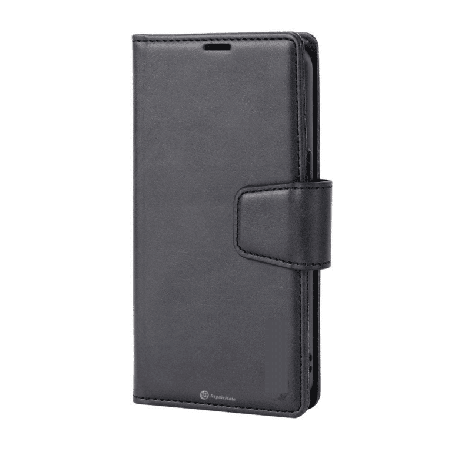iPhone 15 Plus Compatible Case Cover With 2 in 1 Detachable Magnetic And Flip Leather Wallet - Black