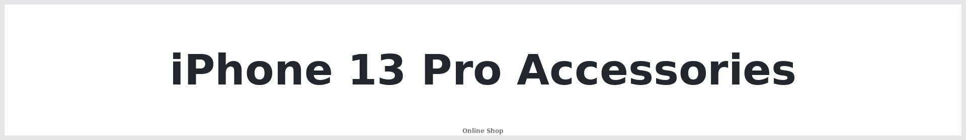 iPhone 13 Pro Accessories - Repair Mate® Online Shop