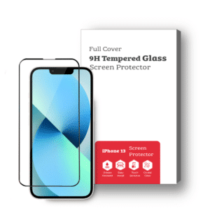 iPhone 13 9H Premium Full Face Tempered Glass Screen Protector [2 Pack]