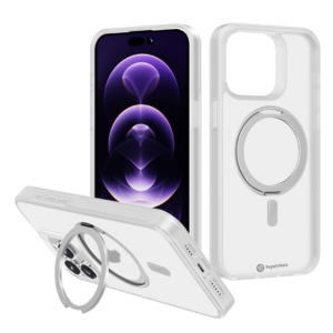 iPhone 15 Case Cover Versatile 360° Rotation Stand Magnetic Matte